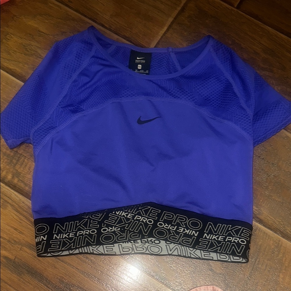 Nike dri fit bright purple sports top